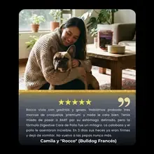 Camila y "Rocco" (Bulldog Franc&eacute;s)