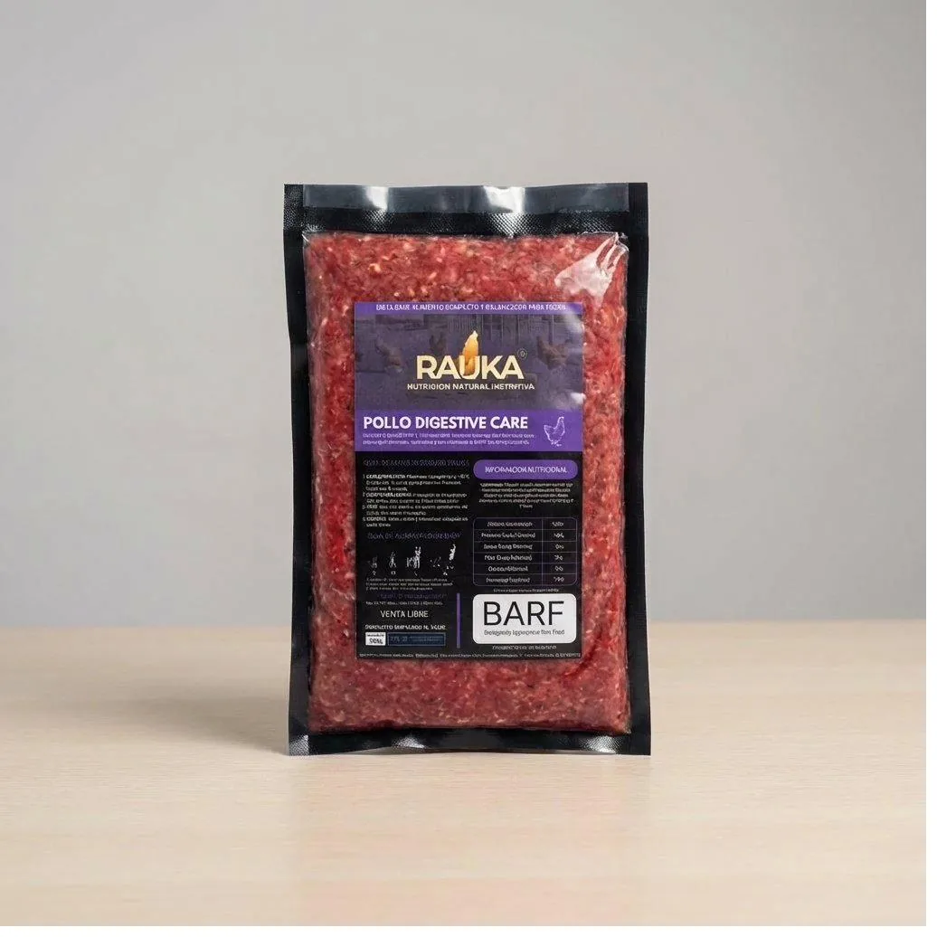 BARF RAUKA, carne real micro-triturada